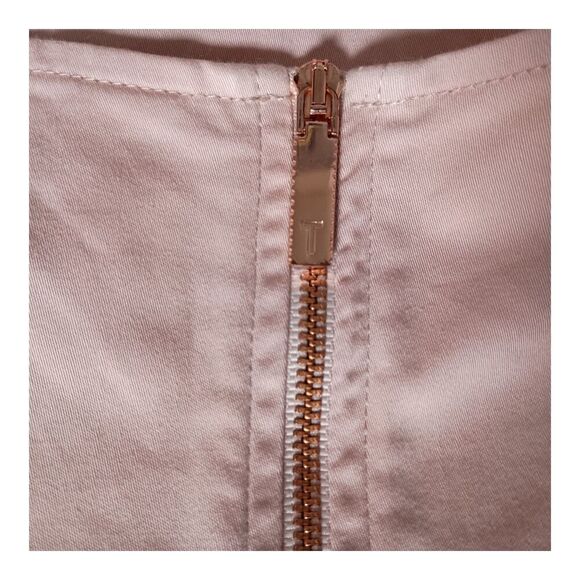 Ted Baker Jesieh Striped Bell Sleeve Cotton Top Pink Women's 4/US 10 - Picture 7 of 7